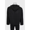 Men's black jacket with hood