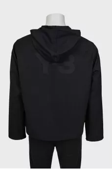 Men's black jacket with hood
