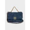 Bag 19 Flap Bag Quilted Denim