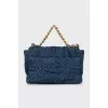 Bag 19 Flap Bag Quilted Denim