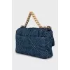 Bag 19 Flap Bag Quilted Denim