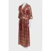 Maxi dress with 3/4 sleeves