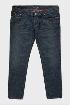 Мужские джинсы slim fit на пуговицах