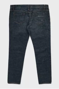 Мужские джинсы slim fit на пуговицах