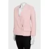 Pink double breasted jacket