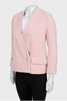 Pink double breasted jacket
