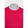 Pink dress with accent shoulders