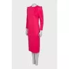 Pink dress with accent shoulders