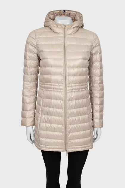 Beige quilted jacket