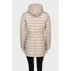 Beige quilted jacket