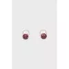 Double-sided gold earrings with pearls