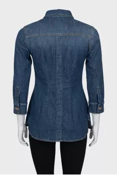 Slim fit denim shirt
