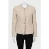 Slim fit wool jacket