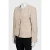 Slim fit wool jacket
