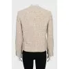 Slim fit wool jacket