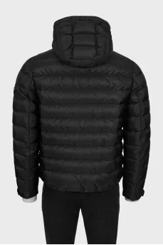 Men's black quilted jacket