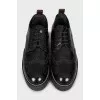 Insulated black brogues