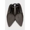 Brown leather ankle boots