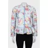 Floral cropped jacket