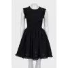 Fitted dress with ruffles