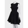 Fitted dress with ruffles