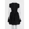 Fitted dress with ruffles