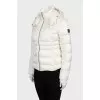 White jacket extended at the back