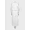 White V-Neck jumpsuit