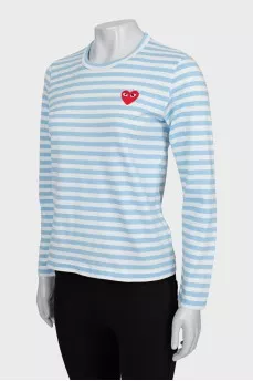 Two-tone striped long sleeve