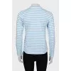 Two-tone striped long sleeve