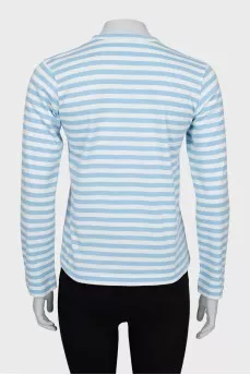 Two-tone striped long sleeve