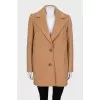 Beige cropped coat