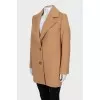 Beige cropped coat