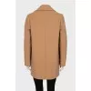 Beige cropped coat
