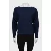 Sweater with bat sleeve
