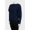 Sweater with bat sleeve