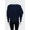 Sweater with bat sleeve
