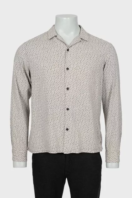 Men's floral print shirt