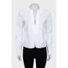 White V-Neck blouse