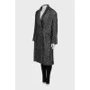 Black and white straight coat