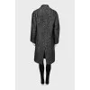 Black and white straight coat