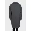 Oversized gray coat