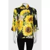 Printed silk shirt