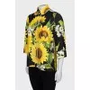 Printed silk shirt