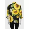 Printed silk shirt
