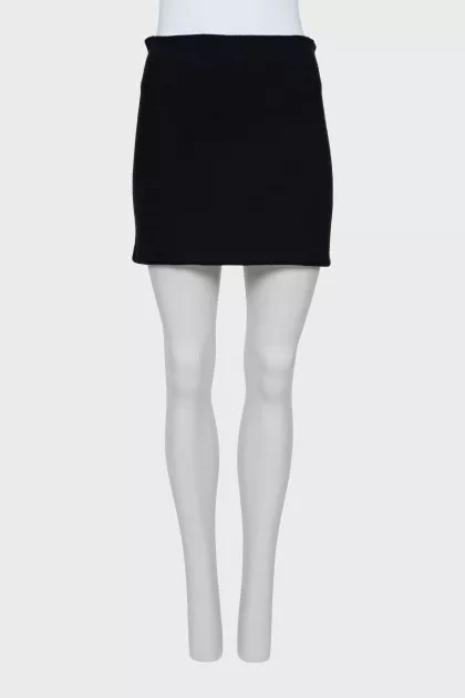 Woolen mini skirt with tag