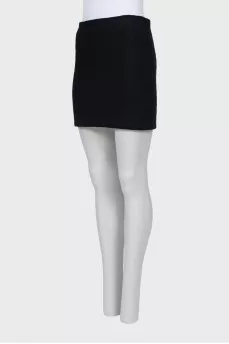 Woolen mini skirt with tag