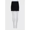 Woolen mini skirt with tag