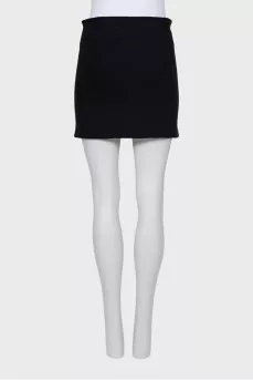Woolen mini skirt with tag