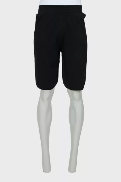 Men's black shorts